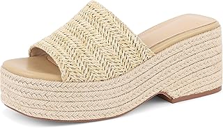 Women's Espadrilles Platform Sandals Wedges Slides Sandals Open Toe Fashion Summer Outdoor Beach Sandals - Buy now