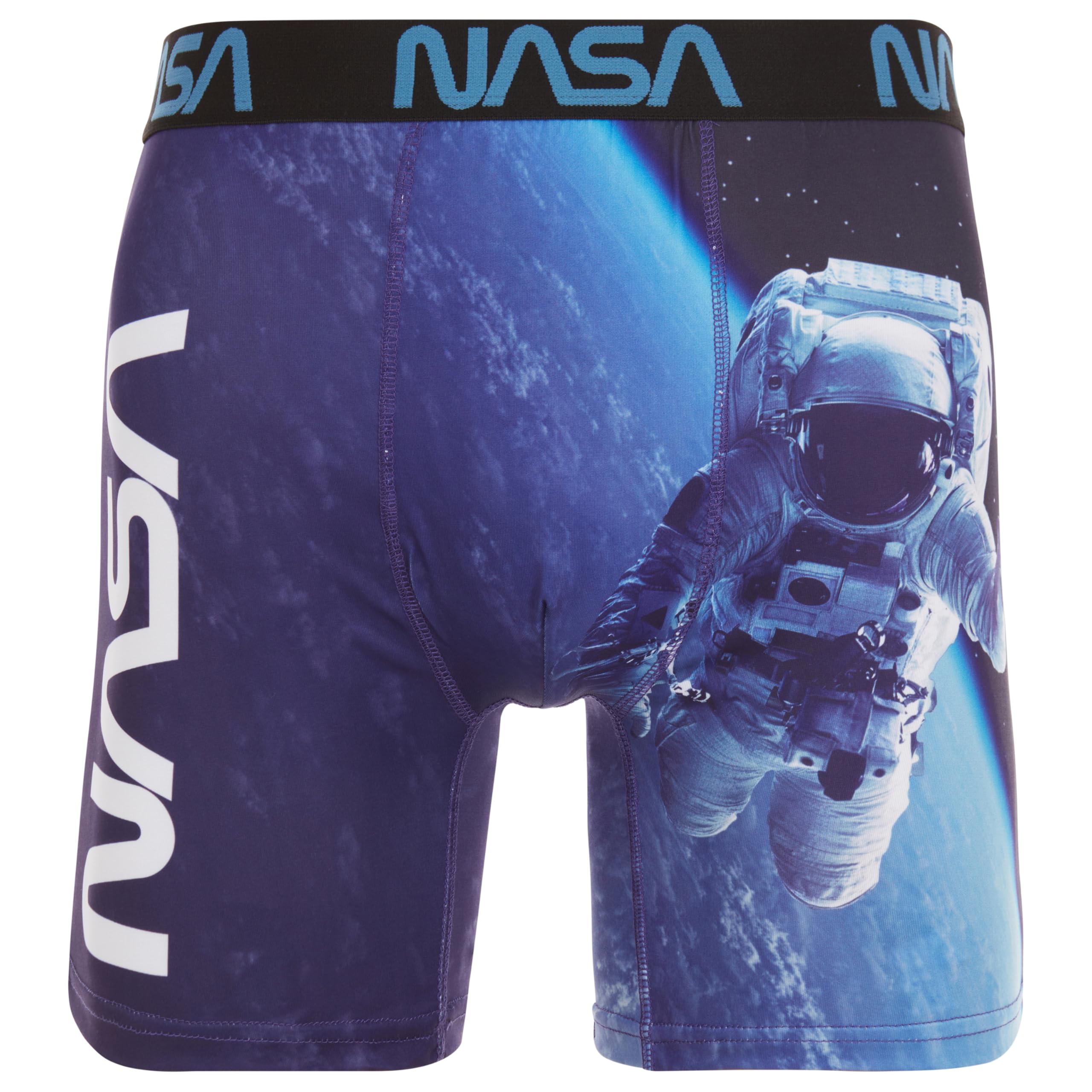 Coco Brands Men's Space Walking Nasa Boxer Briefs - No Fly, Anti-Chafing Stitching, Comfort Shaped/Cotton Lined Crotch, Xl