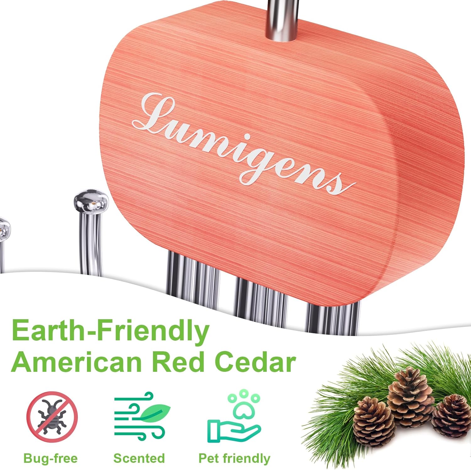 Cedar Wooden Belt Hanger, Belt Organizer for Closet,Rotatable Tie Rack,Belt Holder,Hanging Closet Storage Hook for Belt, Bra, Tank Top, Tie, Scarf, Purse