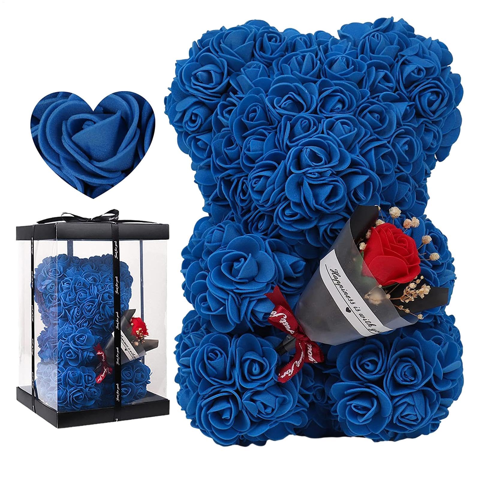 Cadeau d'anniversaire pour fille : offrez un ours en fleurs éternelles