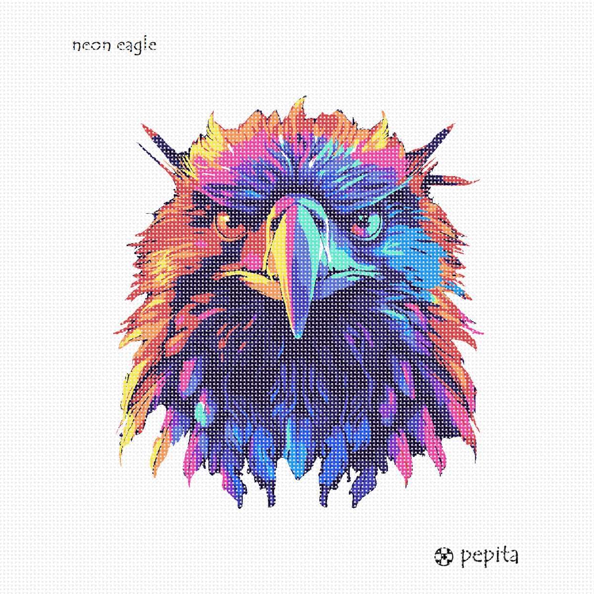 Pepita Needlepoint Canvas: Neon Eagle, 10
