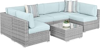 Best Choice Products 7-Piece Modular Outdoor Sectional Wicker Patio Conv...