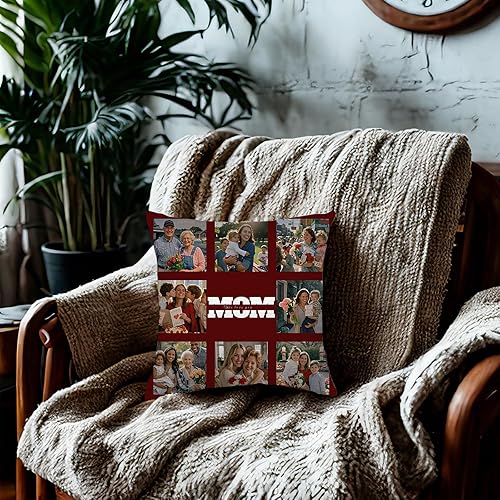 Miniatura 4 de Almohadas personalizadas para el Día de la Madre, almohadas personalizadas con foto o texto, almohadas decorativas suaves y esponjosas, para mamá