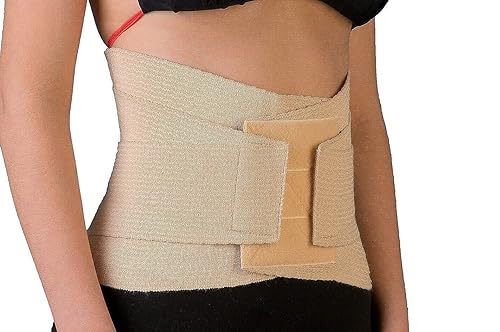 Miniatura 5 de Cinturón de soporte lumbar de doble tirón con 4 soportes para aliviar el dolor, hernia discal, ciática, escoliosis. Soporte ajustable antideslizante