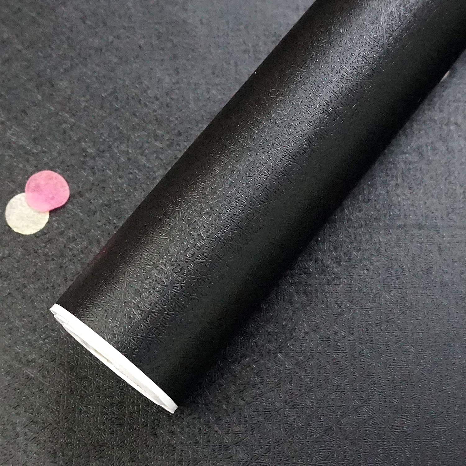 Buy 45x300cm Black Wallpaper Black Peel and Stick Wallpaper Self