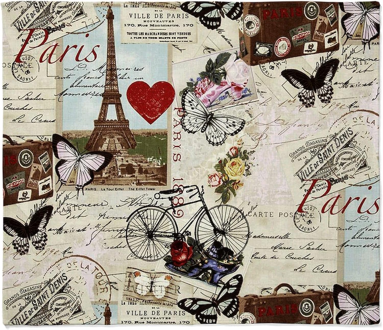 CafePress Paris Memories Throw Blanket Super Soft Fleece Plush Throw Blanket, 60"x50"