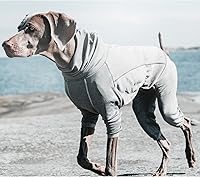 Vista 2 de Hurtta Calentador Corporal para Perro, Traje de Recuperación, Gris Carbón, 24M