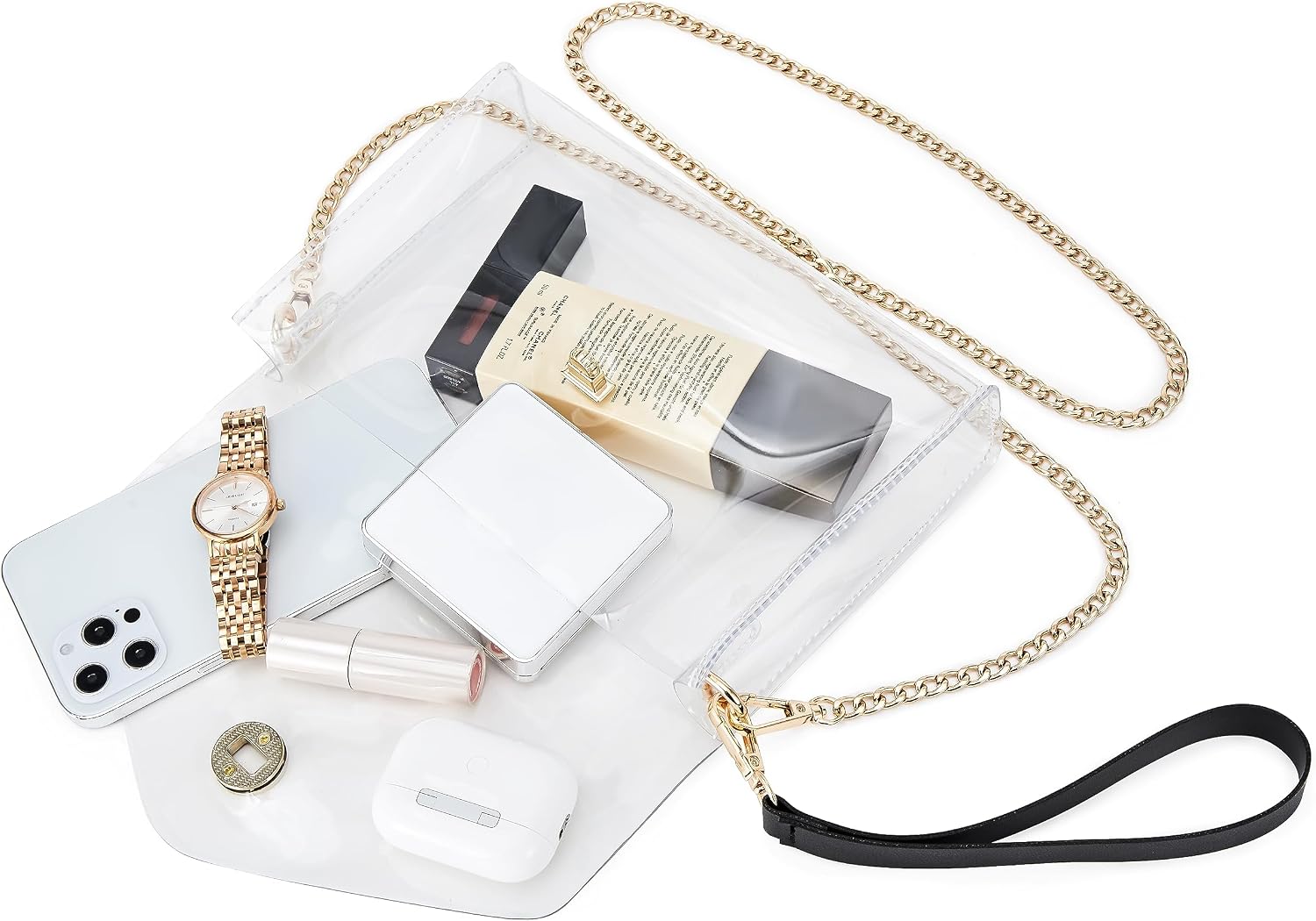 Clear Bag Stadium Approved: Suit for Quick Security Check | Small Transparent Purse for Women