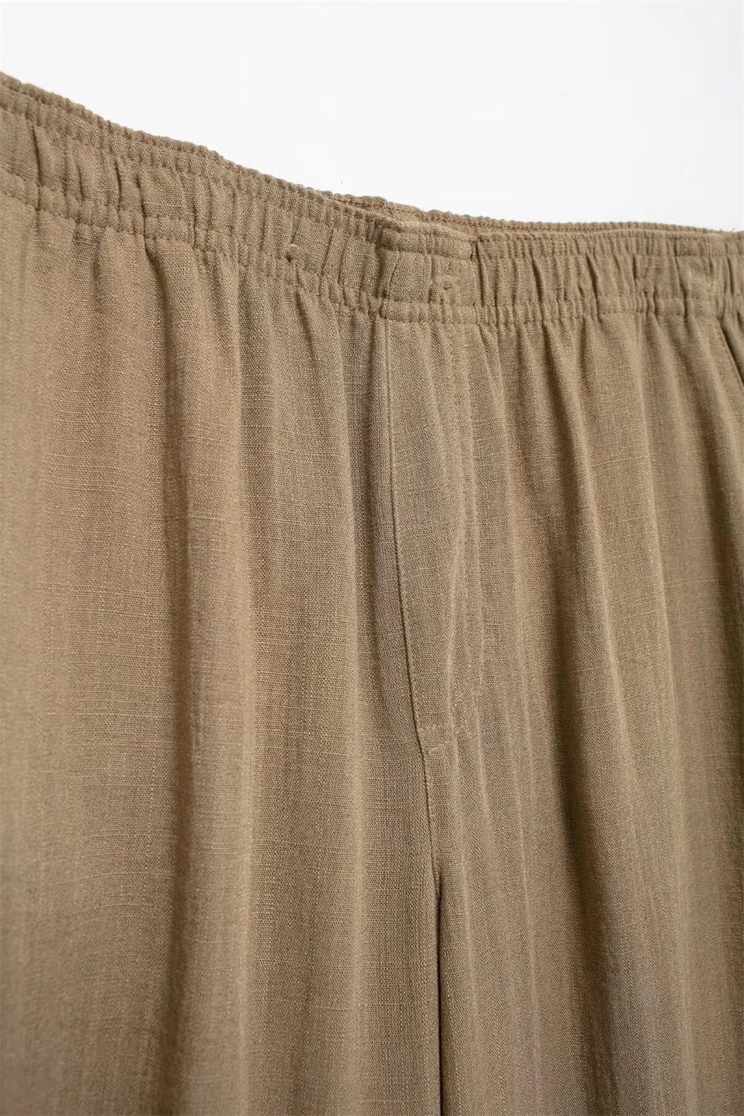 Damskie kimono z dekoltem w serek wiązane z przodu koszula z długim rękawem elastyczna talia spodnie z tyłu naszyte kieszenie spodnie stroje