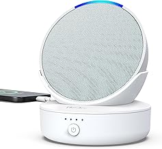 Akku für Ech0 Pop - Tragbare Batterie Akkustation Batteriesockel Ladestation für Cellphone (Ohne Pop) Weiß