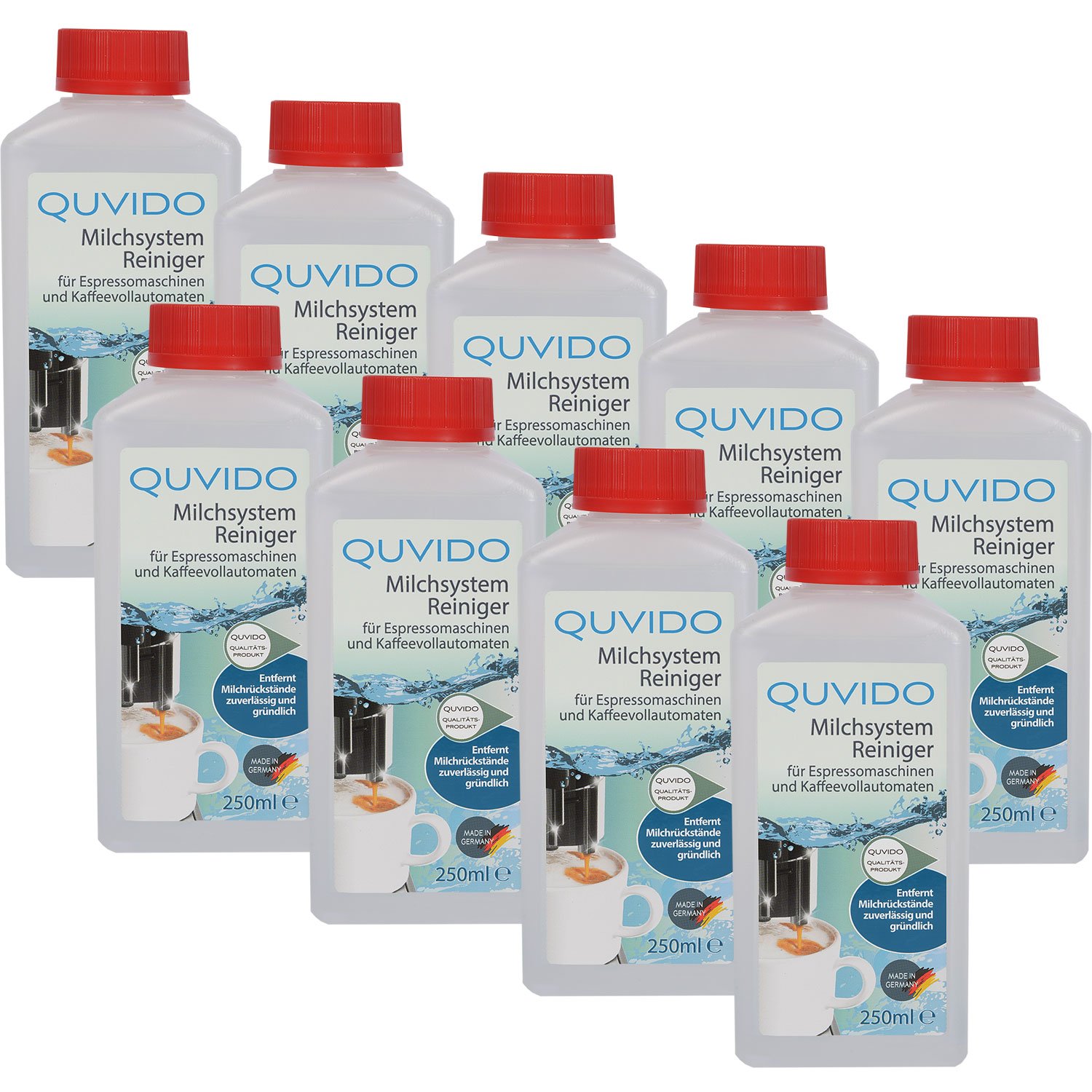 QUVIDO Milk System Cleaner 250ml Pack of Nine (9 x 250 Ml)