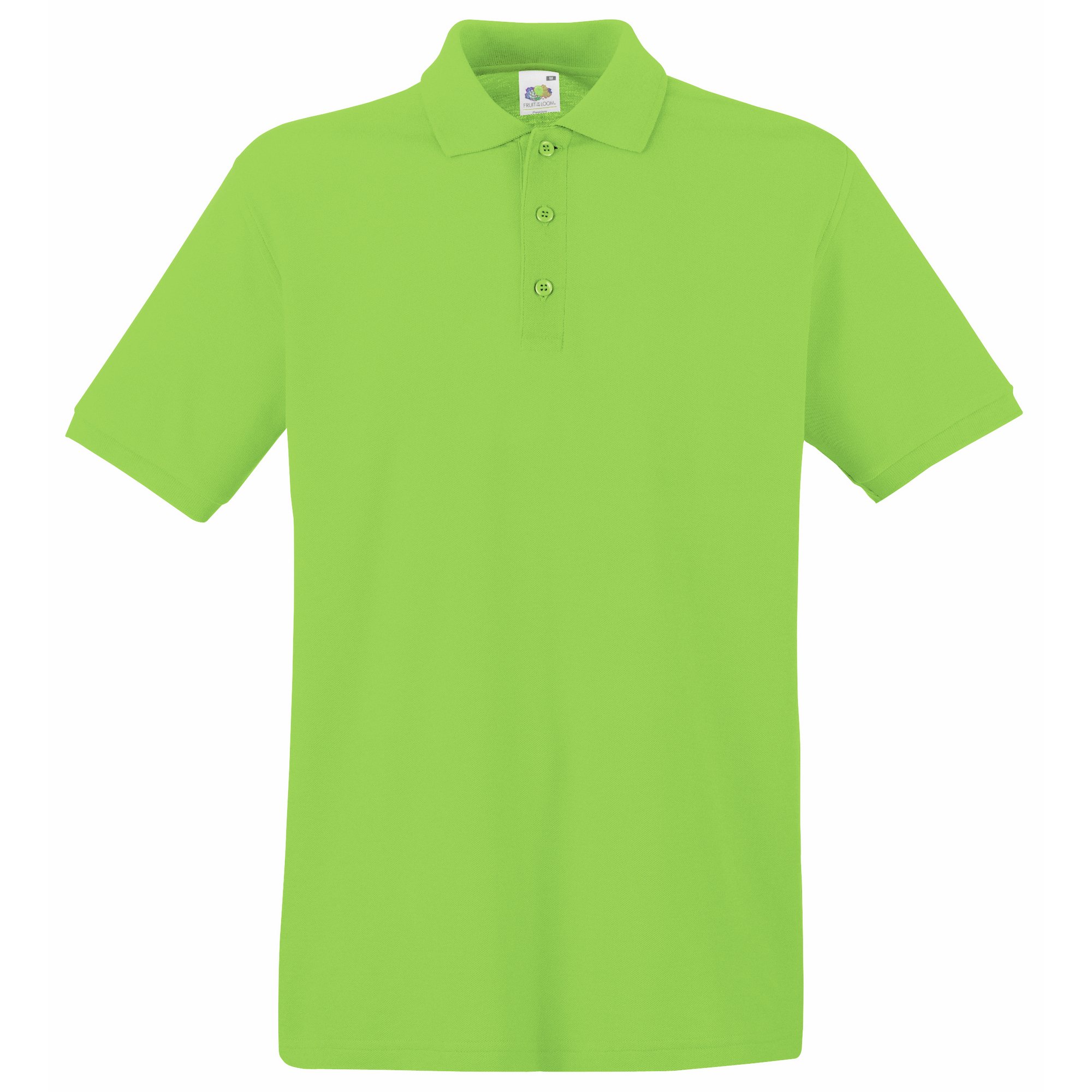 Fruit Of The Loom Men's Lime Premium Short Sleeve Polo Shirt, XXX-Large