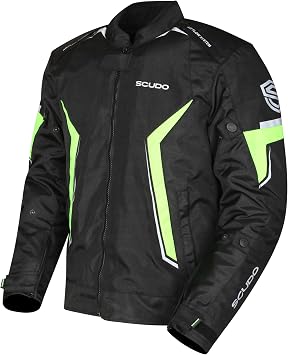 Scudo Roman Yellow Mens Motorcycle Jacket 4Xl