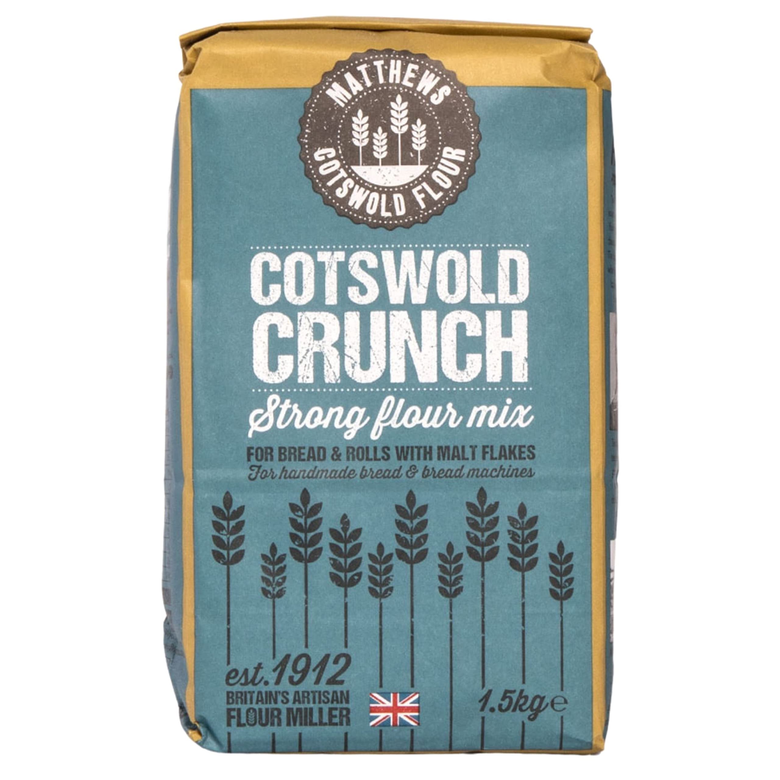 Matthews Cotswold Crunch Flour - 1.5kg Bag (Pack of 5)