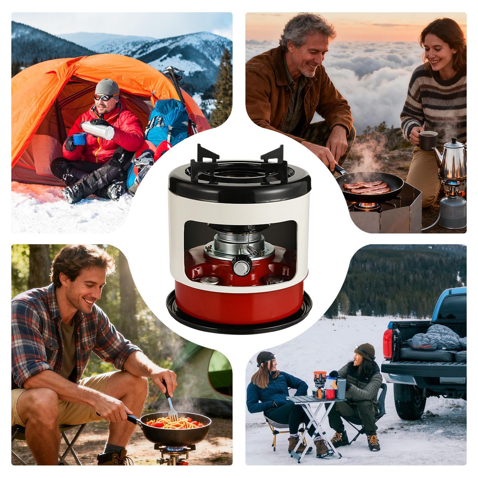 Stufa A Cherosene Da Campeggio - Cucina E Riscaldamento Portatile Per | Esterni,Stufa Combustione Barbecue Griglia,Per Esterni Caccia Ghiaccio Trekking Zaino In Spalle Officina Garage