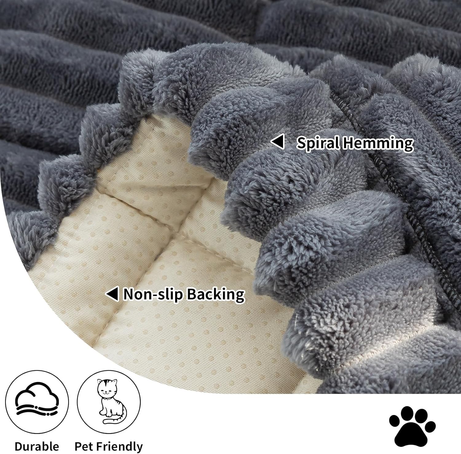 Sofa Couch Cover, Sofa Covers for Dogs Washable, Non-Slip Striped Sofa Slipcovers for Sectional Sofa, Sofa Cover Furniture Protector for L Shaped(Dark Grey, 27.6"x 82.7")
