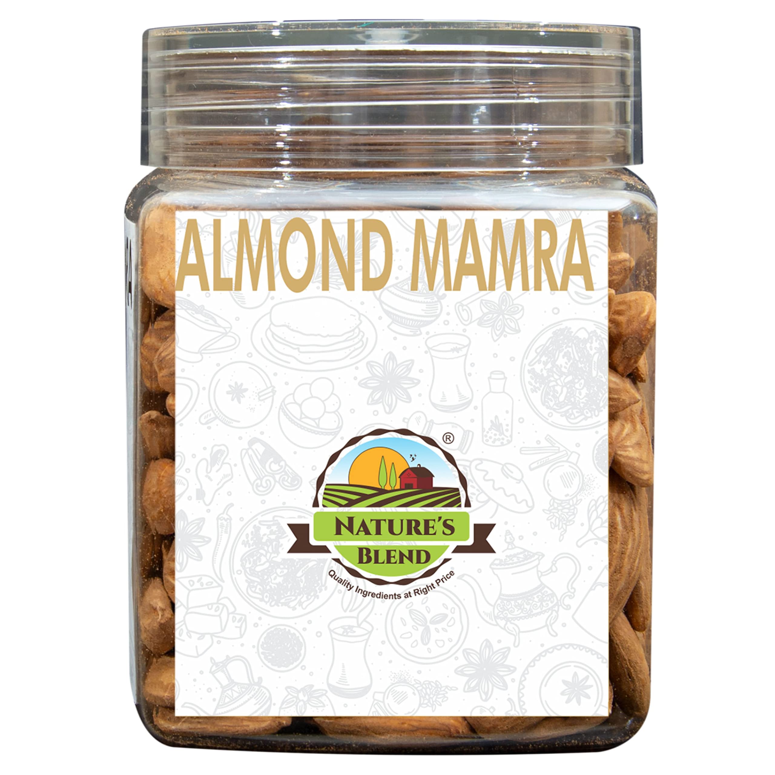 Almond Mamra Selected 250 G Jar (Pack of 1),Whole