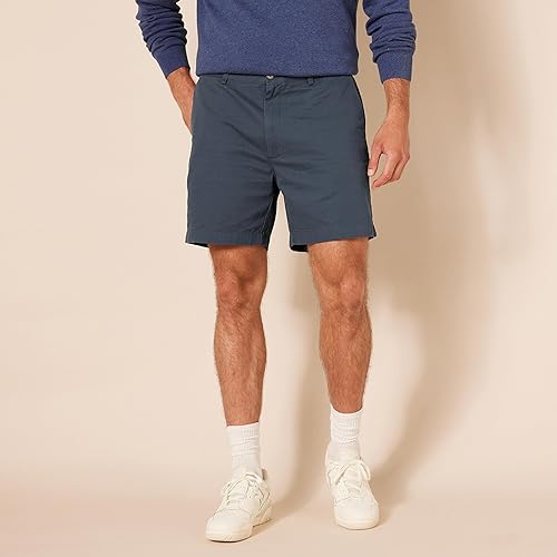 Miniatura 5 de Tienda Essentials - Pantalones cortos chinos de corte clásico 7 pulgadas para hombre