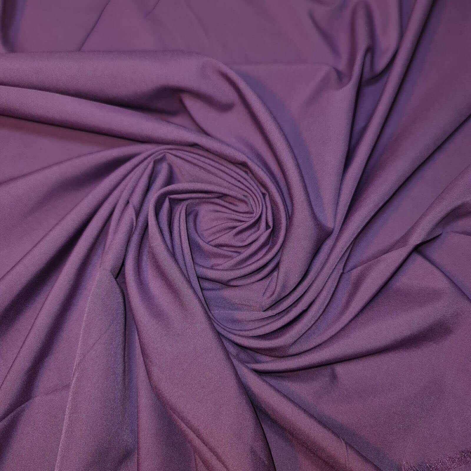 Soft Peach Skin Powder Touch Dress Craft Lining Fabric Material 44" Wide Available in 8 Colours (Plum, 1 Meter) โ image 1