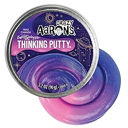 Crazy Aaron's Thinking Putty - Intergalactic - Triple Color Changing Putty for Kids and Adults in a 4" Tin - Creative and Endless Fun, Stress Relief Therapy Toys, Never Dries Out - Made in USA