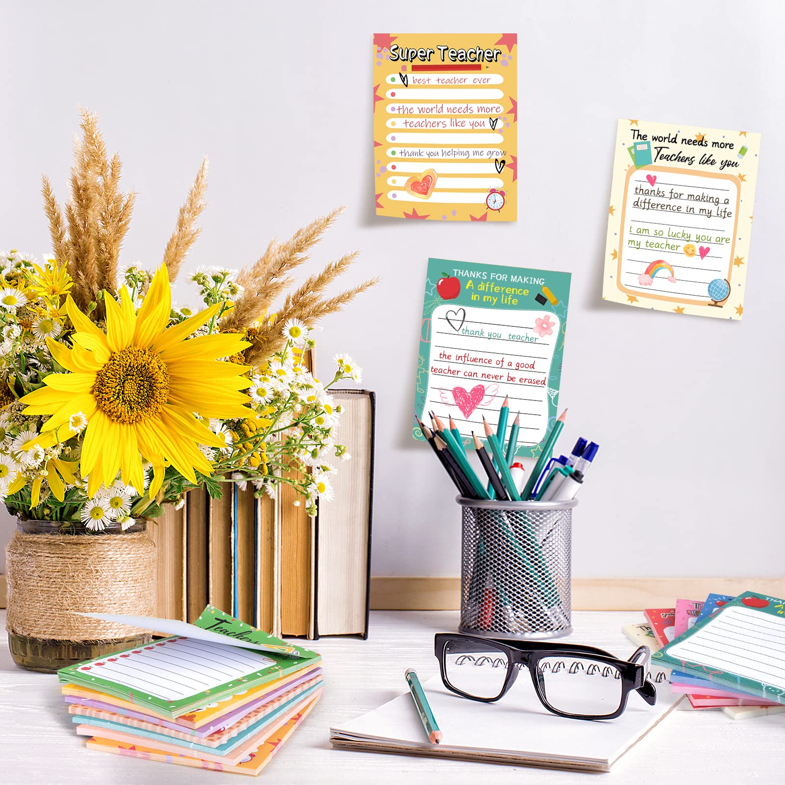 Teacher Notepad Sets 12Pcs To Do List Lined Notepads