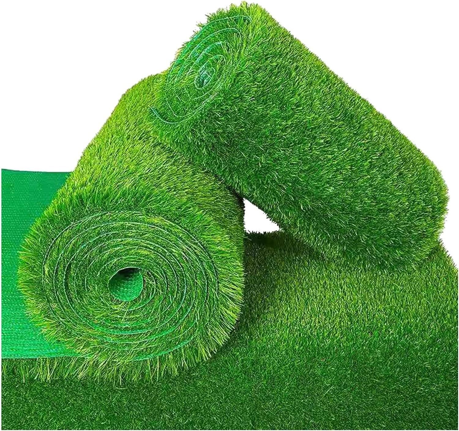 Tappeto erbato Sintetico Tappeto erboso Sintetico in Erba Artificiale, Tappetino da Prato Finto Spesso 3 cm for Giardino Esterno, Patio per l'outdoor(100x200cm)