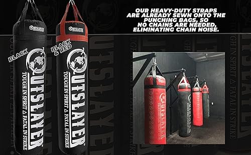 Miniatura 8 de Outslayer Bolsa pesada llena de 100 libras  Colores personalizados para boxeo, kickboxing, taekwondo y entrenamiento de MMA  Fabricado en Estados