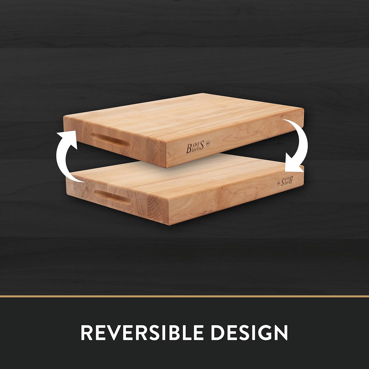 John Boos Block RA02 Maple Wood Edge Grain Reversible Cutting Board, 20 Inches x 15 Inches x 2.25 Inches