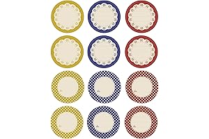 240 Canning Labels for Round Jars and Glass Bottles