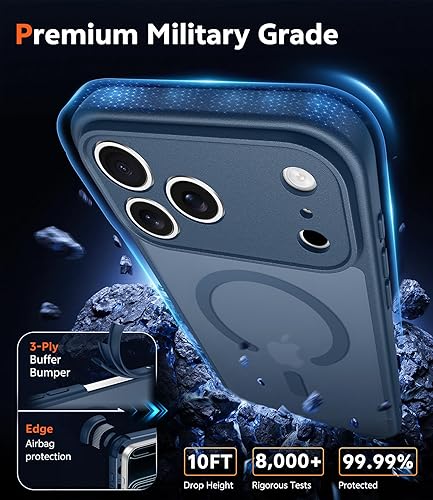 Miniatura 608 de Fntcase Funda para iPhone 15 Plus y 14 Plus de 6.7 pulgadas, magnética, a prueba de golpes de grado militar, antiamarilleo, delgada, protectora