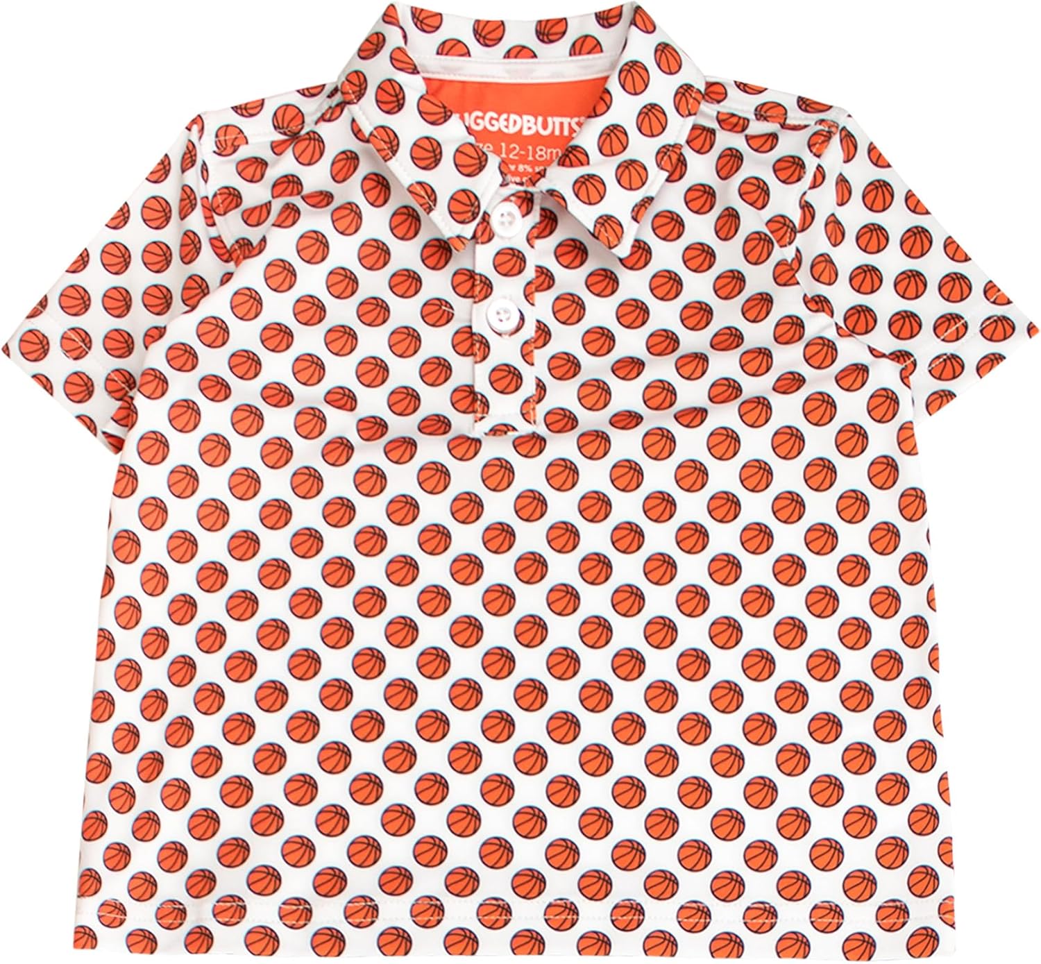 RUGGEDBUTTS Baby/Toddler Boys Knit Collared Short Sleeve Active Performance Polo