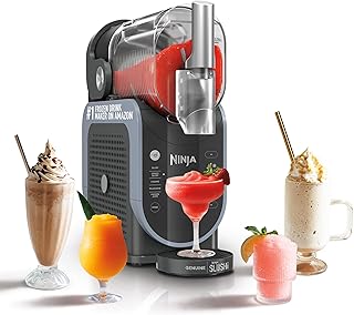 Ninja SLUSHi con tecnología RapidChill, máquina de bebidas congeladas y granizados de 88 onzas, 5 programas preestablecidos, margaritas, frappés y más, detalles premium, negro, FS301