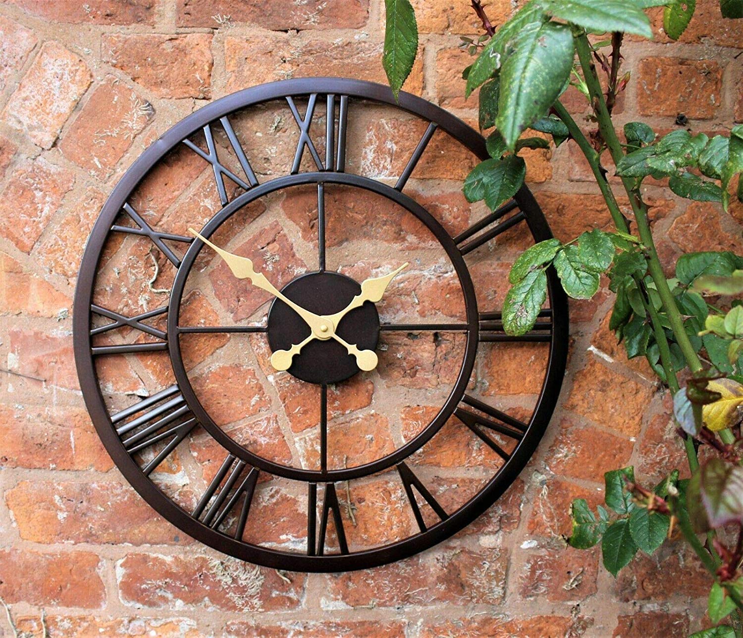 Buy HomeZone® Large 50cm Modern Roman Numeral Indoor Outdoor Clock