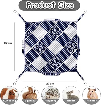 3 Layer Pet Cage Hammock, Small Animals Warm Plush Triple Bunkbed Cage Hanging Hammock Bed Cage Accessories Toy for Guinea Pig Sugar Glider Parrot Ferret Squirrel Hamster Rat