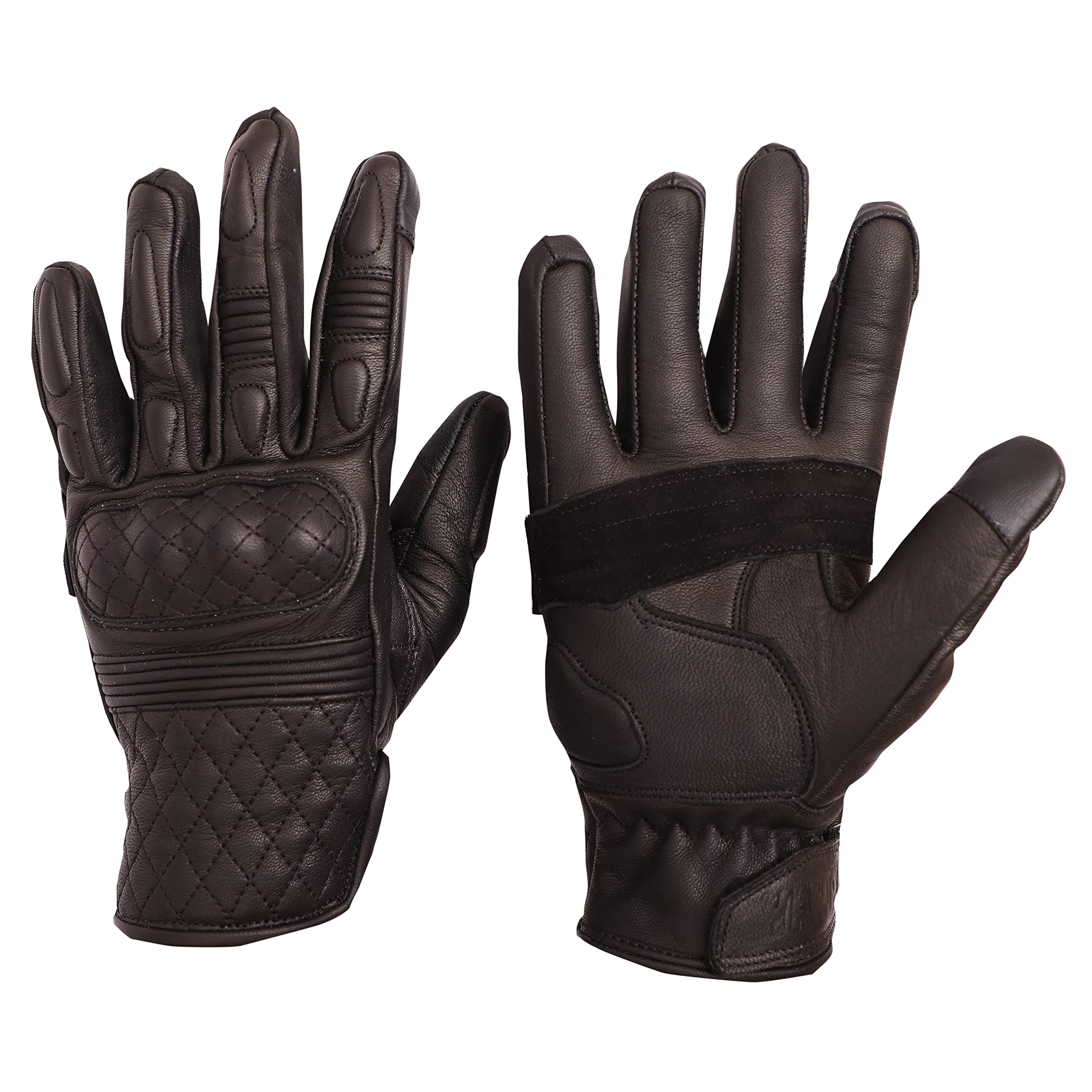 YAMAHA Leather Bike Riding Gloves (XL Size, Black) Y6ABLKLEXL21-image-35