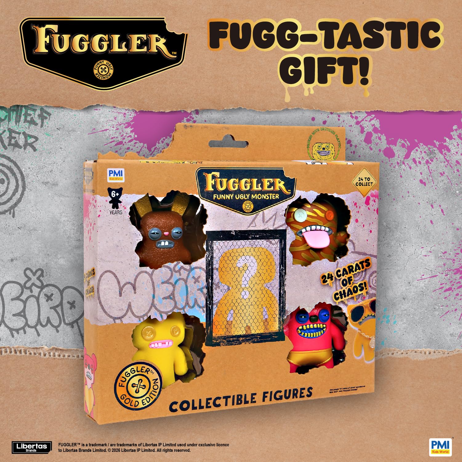 Amazon.com: Fuggler Gold Edition Collectible Figures 5 Pack Deluxe