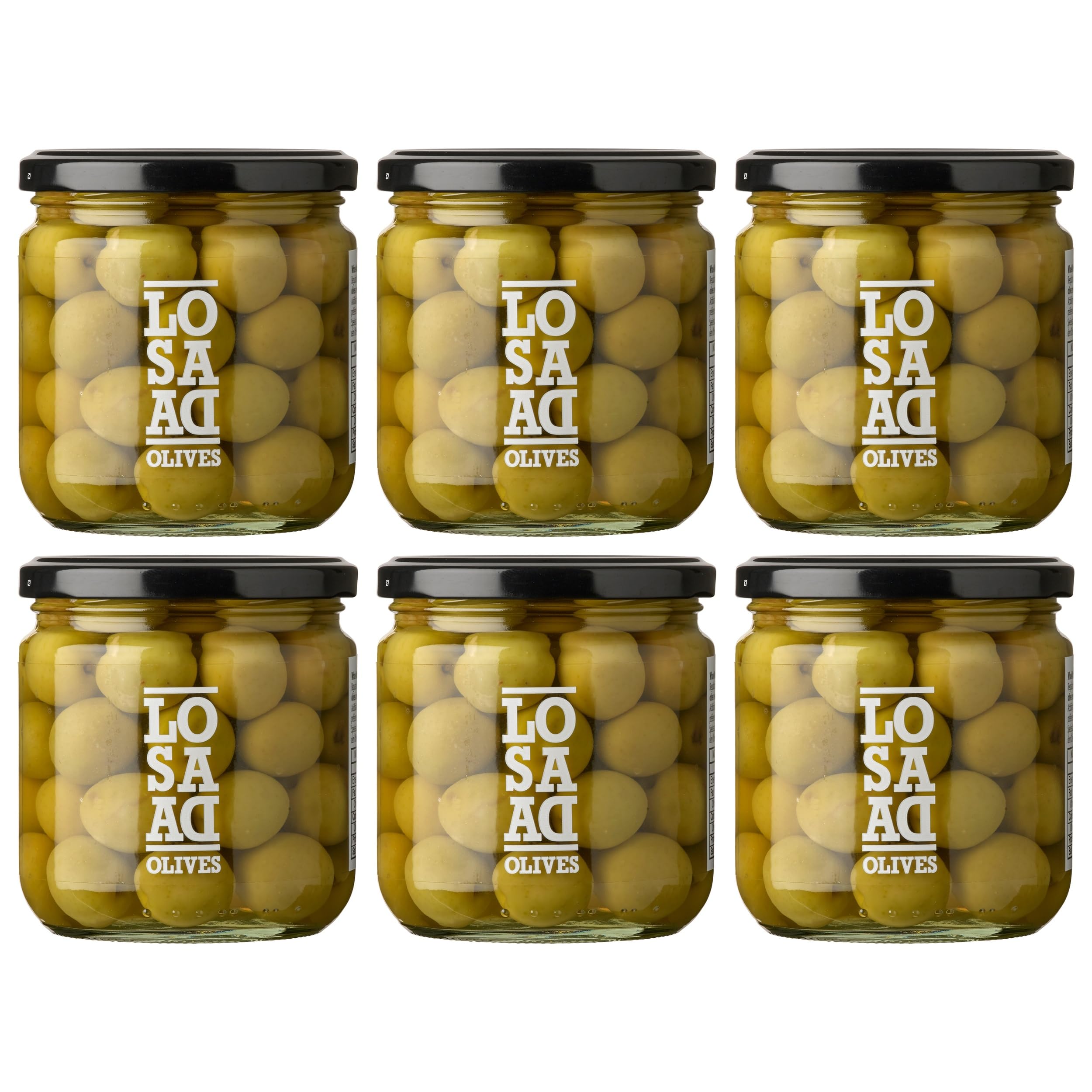 Aceitunas Losada Aceituna Manzanilla Olive Spanien inkl. FeinWert E-Book (6 x 355 g)