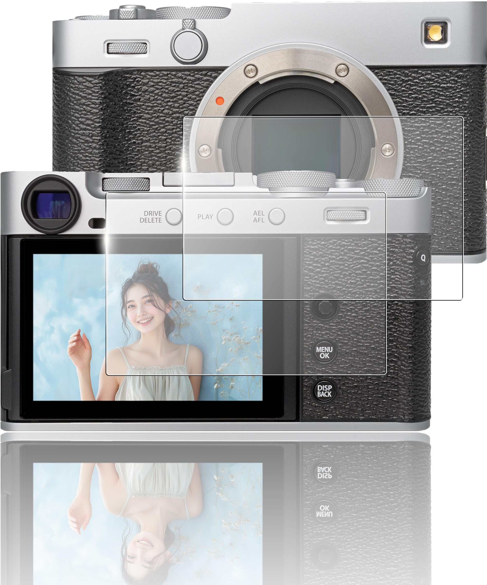 Amazon | sanwatrade ガラスフィルム FUJIFILM用 X-E5 専用 液晶保護