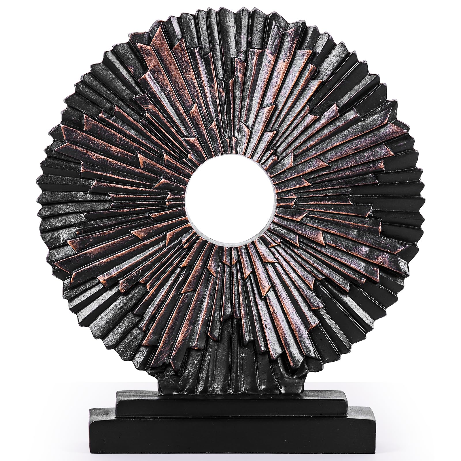 XMGZQ Modern Abstract Art Resin Statue Home Decoration,Black Home Decor Accents,Ornaments for Living Room Dining Room Office Cabinet Shelves Table Center Pieces,Above Kitchen Cabinet Decor