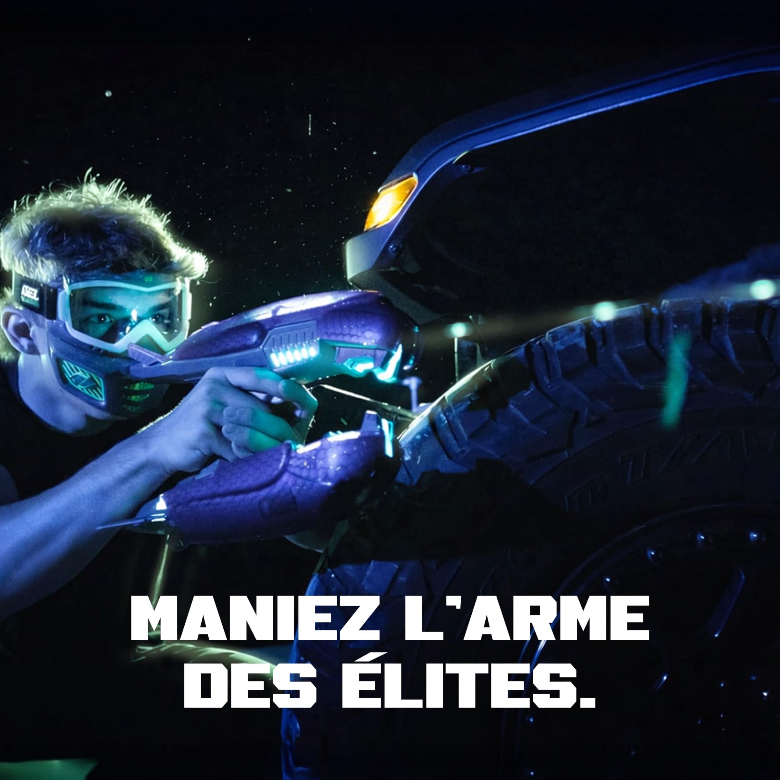 Gel Blaster Halo Plasma Rifle - Réplique Licenciée, Phosphorescent, 14+