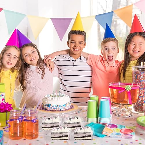 Miniatura 6 de 200 recipientes transparentes para rebanadas de pastel con tapas, tapa mediana transparente con bisagras de 5 pulgadas, contenedor de rebanada de