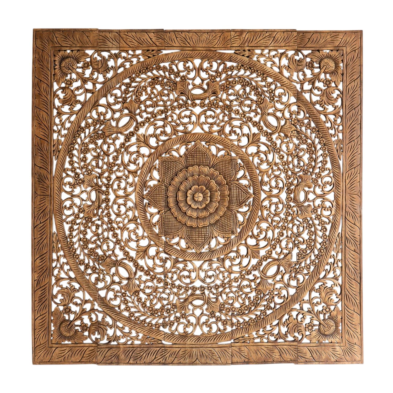 Amazon.com: Siam Sawadee Queen Mandala Head Board Wood, Carve Wall