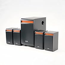 Philips Audio SPA8140B/94 50W 4.1 Channel Multimedia Speaker System, Black Philips Audio SPA8140B/94 50W 4.1 Channel Multimedia Speaker System, Black