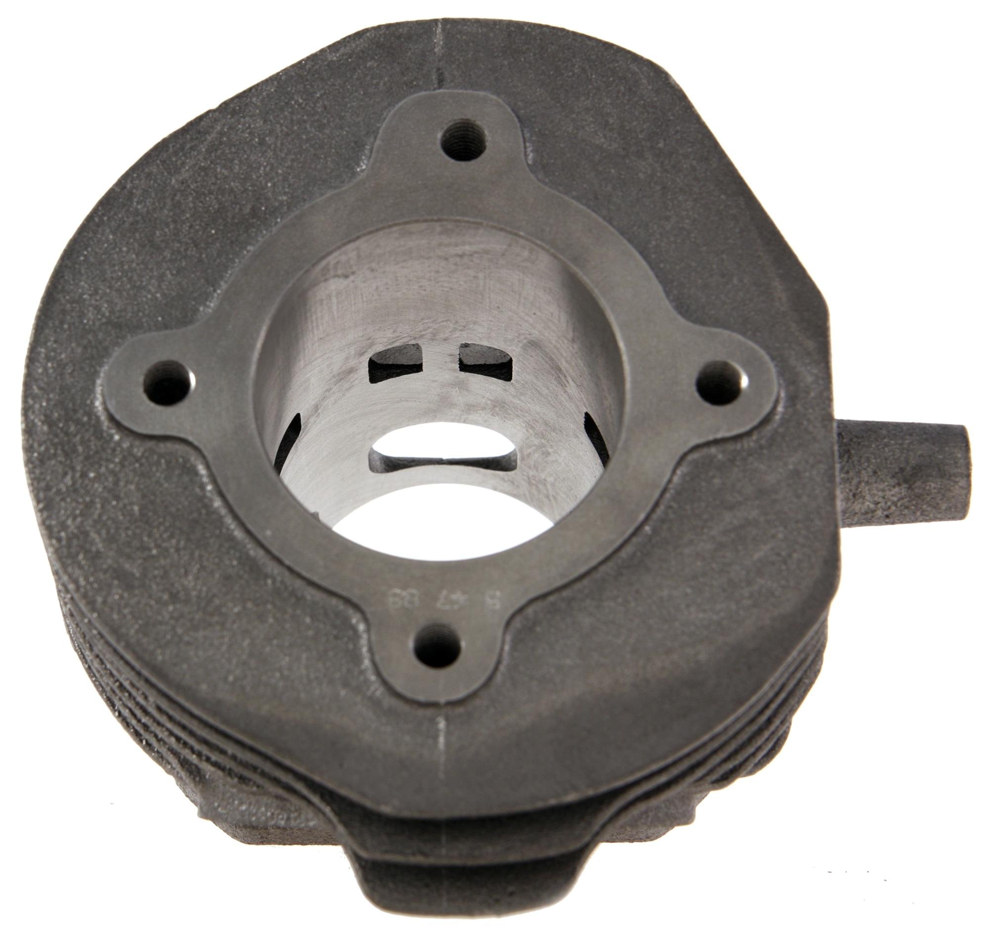 MALOSSI Rennzylinder 75ccm für Vespa 50/PK50/S/XL/XL2 Grauguß, 6 ÜS, Hub 43mm, inkl. Zylinderkopf, Ø 47,0mm, M6 Auslassstehbolzen