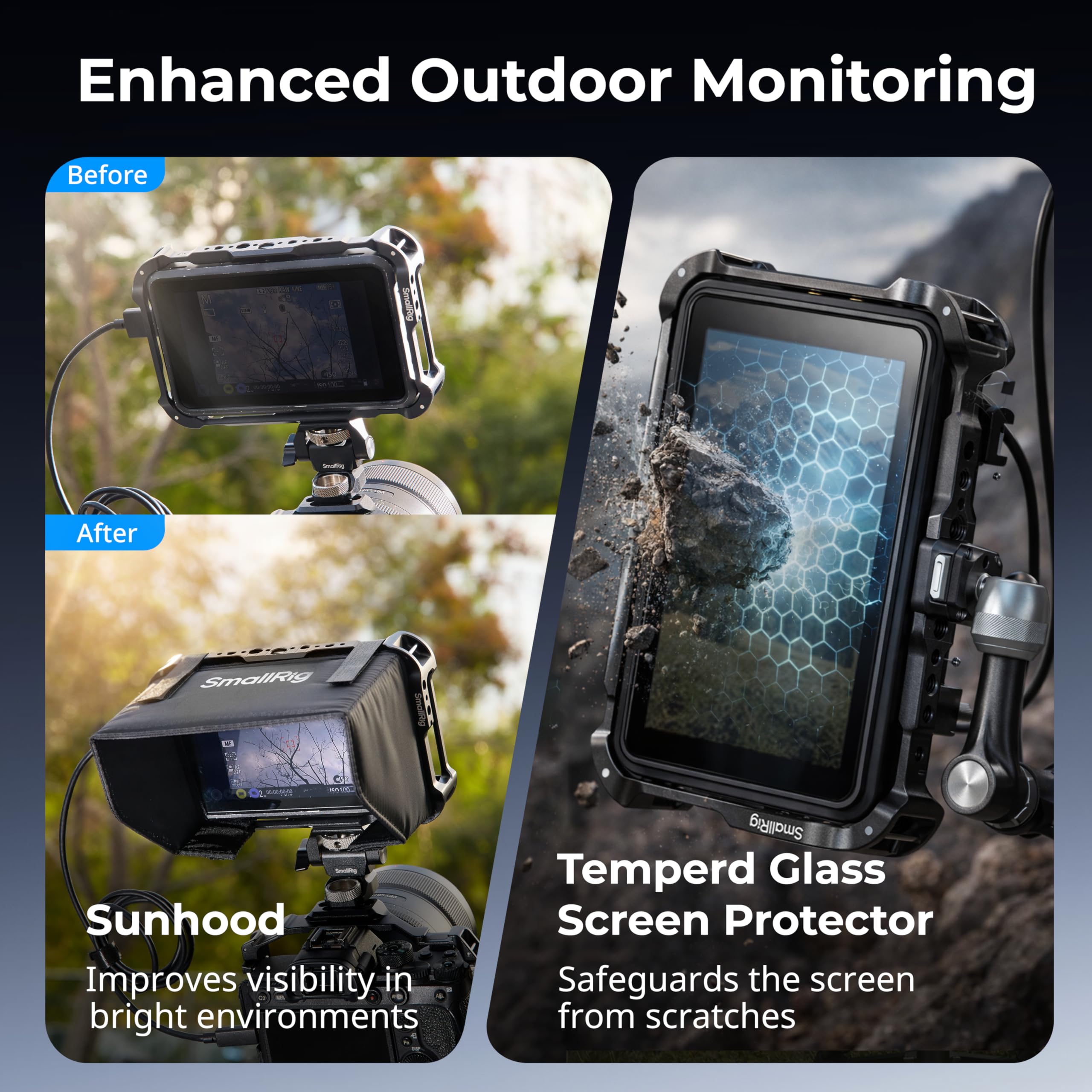 Amazon.com : SMALLRIG Monitor Cage Kit for Atomos Ninja TX/TX GO