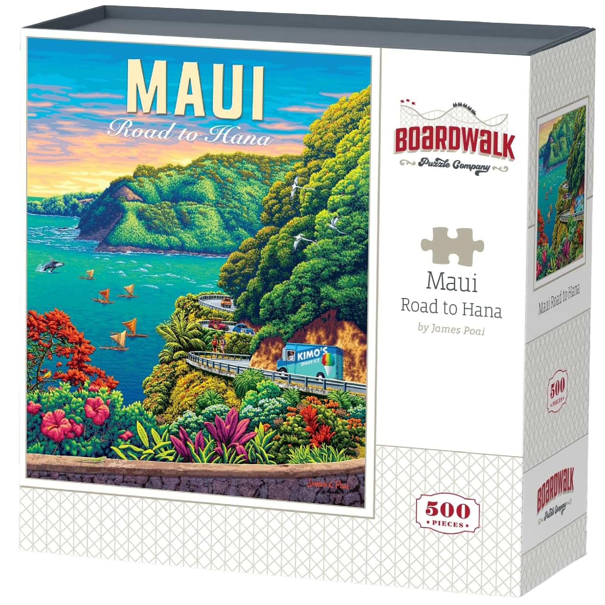 Mauiさま Maui Road to Hana by Boardwalk - 500 Piece Jigsaw Puzzle, Jigsaw