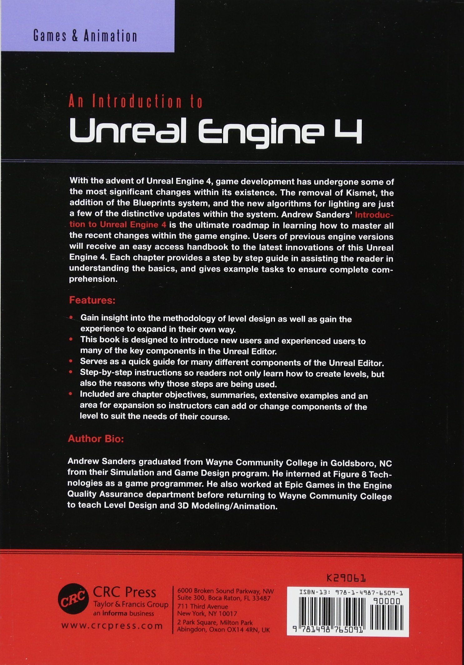 An Introduction to Unreal Engine 4 (Focal Press Game Design Workshops)