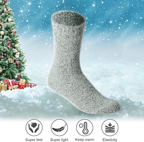 Miniatura 3 de 5 pares de calcetines mullidos, suaves, acogedores y cómodos para mujer, calcetines cómodos para dormir, perfectos y cálidos, regalos de invierno