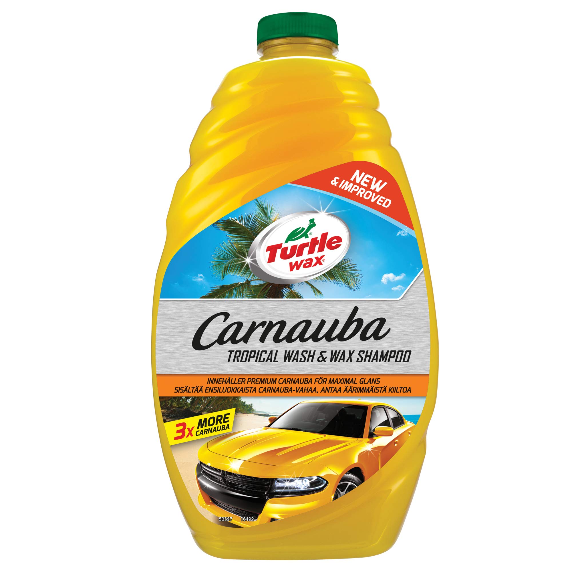 Turtle Wax 53597 Carnauba Car Wash & Wax Tropical Scent 1.42L