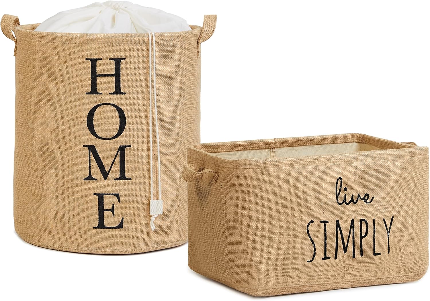 Ocean Home Textile 2'li Jüt Sepet Set
